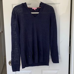 Lily Pulitzer linen hoodie. XS.